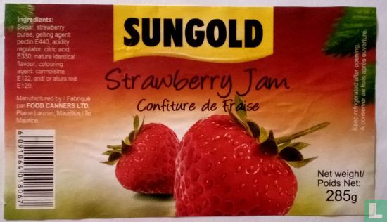 Sungold jam / fraise
