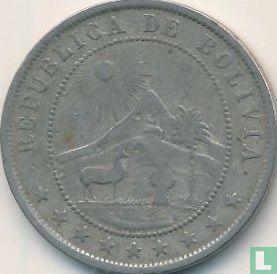 Bolivie 10 centavos 1918 - Image 2