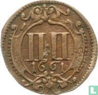 Münster 4 pfennig 1661 - Afbeelding 1