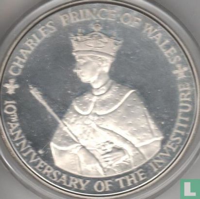 Jamaica 25 dollars 1979 (PROOF) "10th anniversary Investure of Prince Charles" - Image 2
