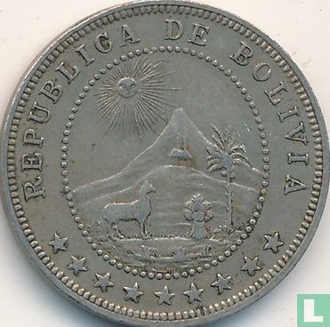 Bolivia 5 centavos 1909 (met muntteken) - Afbeelding 2
