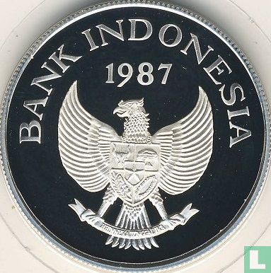 Indonesië 10000 rupiah 1987 (PROOF) "25th anniversary World Wildlife Fund" - Afbeelding 1