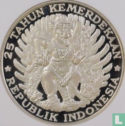 Indonesië 750 rupiah 1970 (PROOF) "25th anniversary of Independence" - Afbeelding 2