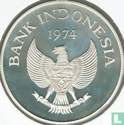 Indonesia 2000 rupiah 1974 (PROOF) "Javan tiger" - Image 1