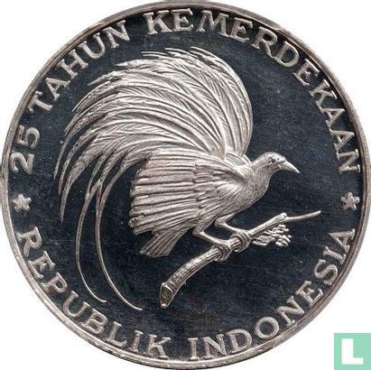Indonesia 200 rupiah 1970 (PROOF) "25th anniversary of Independence" - Image 2
