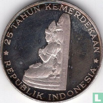 Indonesia 250 rupiah 1970 (PROOF) "25th anniversary of Independence" - Image 2