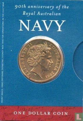 Australia 1 dollar 2001 (folder) "90th anniversary of the Royal Australian Navy" - Image 1