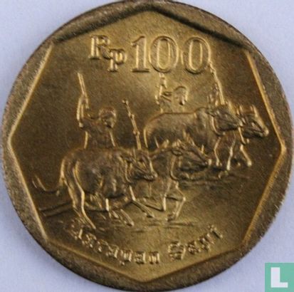 Indonesien 100 Rupiah 1991 - Bild 2