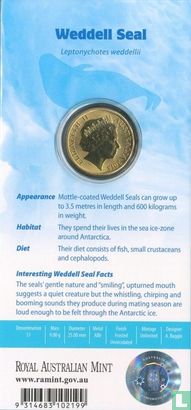 Australia 1 dollar 2013 (folder) "Polar animals - Weddell seal" - Image 2