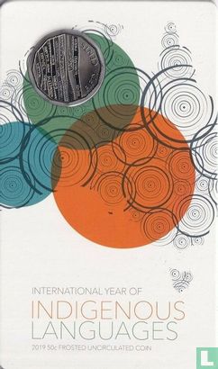 Australië 50 cents 2019 (folder) "International year of indigenous languages" - Afbeelding 1