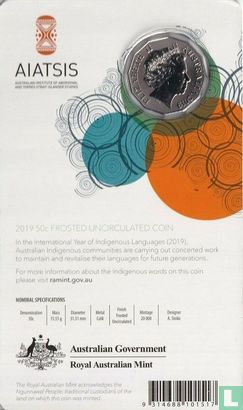 Australië 50 cents 2019 (folder) "International year of indigenous languages" - Afbeelding 2