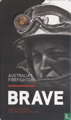 Australië 2 dollars 2020 (folder) "Remembrance Day - Firefighters" - Afbeelding 1