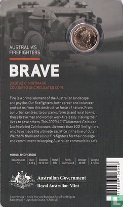 Australië 2 dollars 2020 (folder) "Remembrance Day - Firefighters" - Afbeelding 2