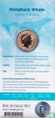 Australie 1 dollar 2013 (folder) "Polar animals - Humpback whale" - Image 2