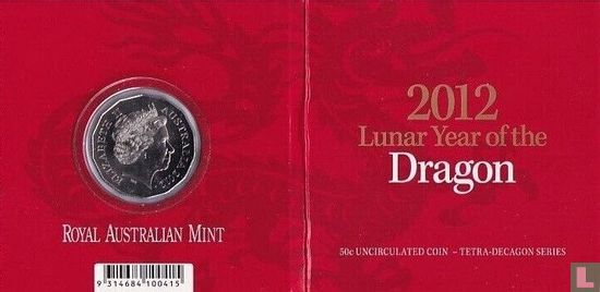 Australia 50 cents 2012 (folder) "Year of the Dragon" - Image 1