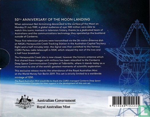 Australia mint set 2019 "50th anniversary of the moon landing" - Image 3