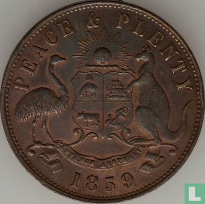 Australie 1 penny 1859 - Image 1