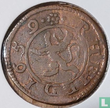 Bentheim-Tecklenburg-Rheda 5 pfennig 1659 (misstrike) - Image 1