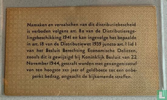 Niederlande - Rijksbureau für Eisen und Stahl 50 kg 1944 (Typ 2) - Bild 2