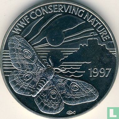 Guernsey 2 pounds 1997 "Emperor moth" - Afbeelding 1
