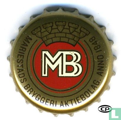 MB  Mariestads Bryggeri Aktiebolag. Anno1848
