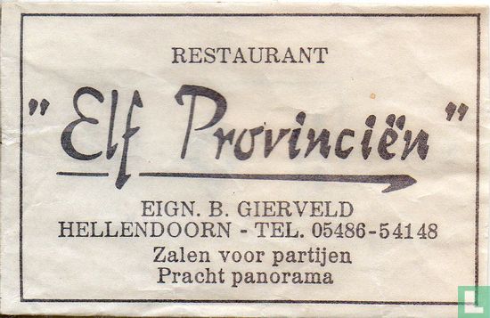 Restaurant "Elf Provinciën"  - Afbeelding 1