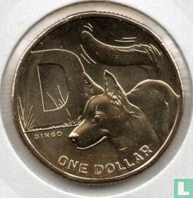 Australië 1 dollar 2021 "D - Dingo" - Afbeelding 2