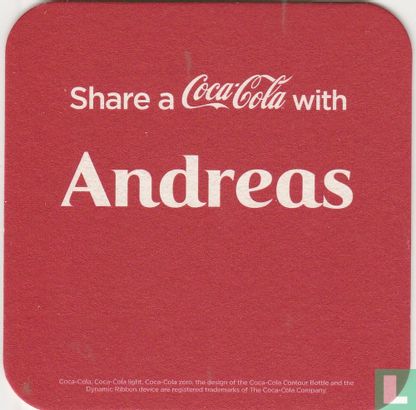 Share a Coca-Cola with   Andreas / Marcel - Afbeelding 1