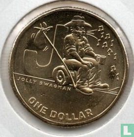 Australië 1 dollar 2021 "J - Jolly Swagman" - Afbeelding 2