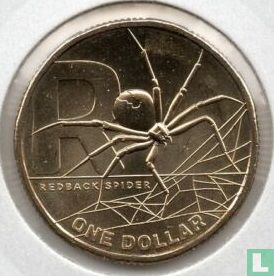 Australien 1 Dollar 2021 "R - Redback spider" - Bild 2