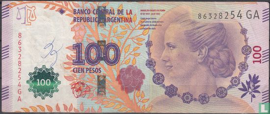 Argentinien 100 Pesos (F.sturzenegger, Gabriela Mitchetti) - Bild 1