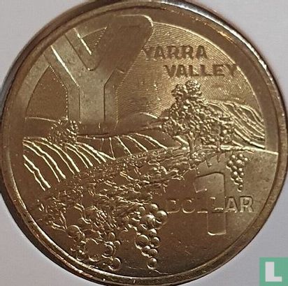 Australië 1 dollar 2022 "Y - Yarra valley" - Afbeelding 2