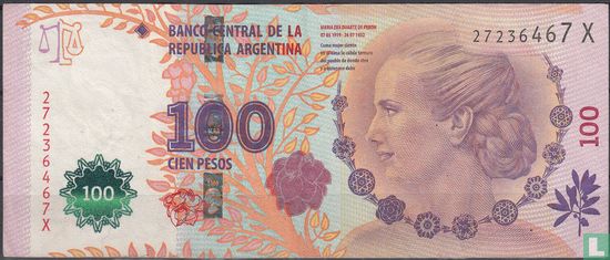 Argentinië 100 Pesos (vanoli, boudou) - Afbeelding 1