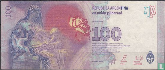 Argentinië 100 Pesos (vanoli, boudou) - Afbeelding 2