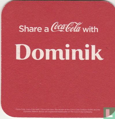  Share a Coca-Cola with Dominik/Rafael - Afbeelding 1