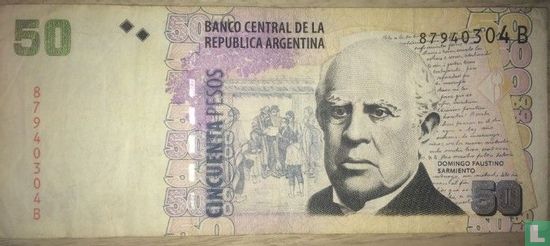 Argentinien 50 Pesos (E. Redrado, A. Balestrini) - Bild 1
