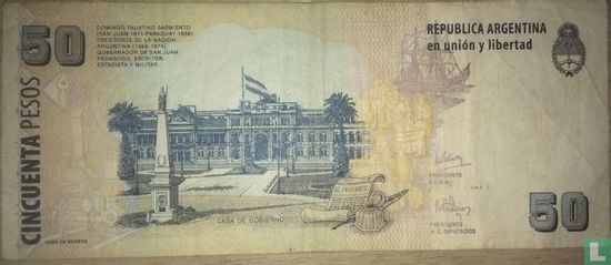 Argentinië 50 Pesos ( E.Redrado, A.Balestrini) - Afbeelding 2