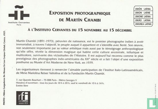 Instituto Cervantes - Martín Chambi - Bild 2