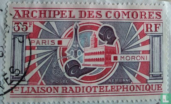 Eerste radiotelefoonverbinding tussen Moroni en Parijs