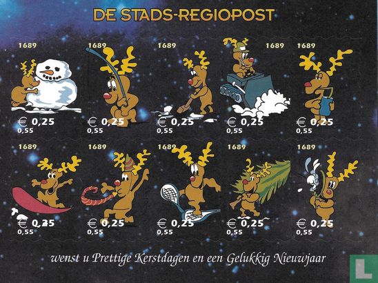 Christmas stamps (1689)