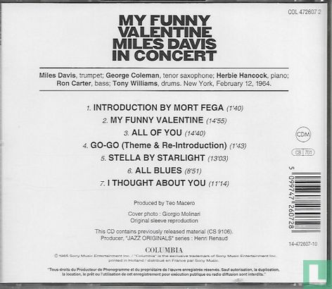 My Funny Valentine - Miles Davis in Concert - Afbeelding 2