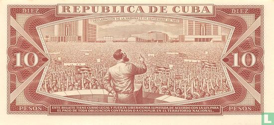 Cuba 10 Pesos 1971 Spécimen - Image 2