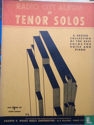 Radio City Album of Tenor Solos - Image 1