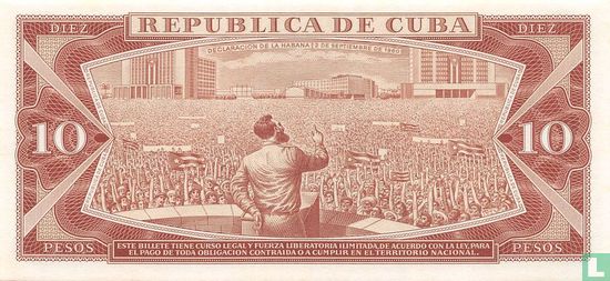 Cuba 10 Pesos 1964 Spécimen - Image 2