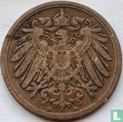 German Empire 1 pfennig 1905 (A - misstrike) - Image 2