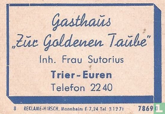 Gasthaus Zür Goldenen Taübe - Frau Sutorius