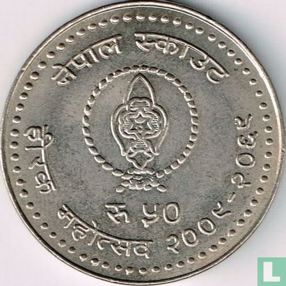 Nepal 50 rupees 2012 (VS2069) "60th anniversary of Nepal Scouts" - Afbeelding 2