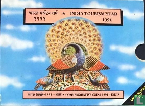 India 5 rupees 1991 (folder) "Tourism Year" - Afbeelding 1