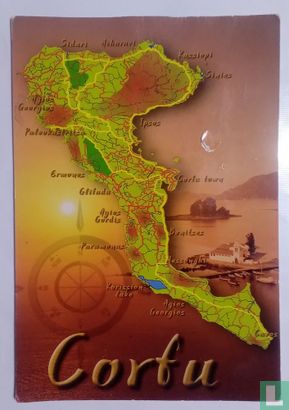 Corfu map - Bild 1