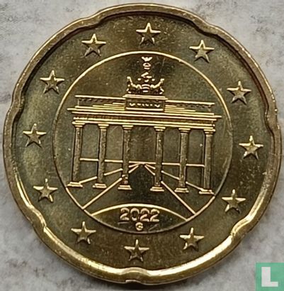 Allemagne 20 cent 2022 (G) - Image 1